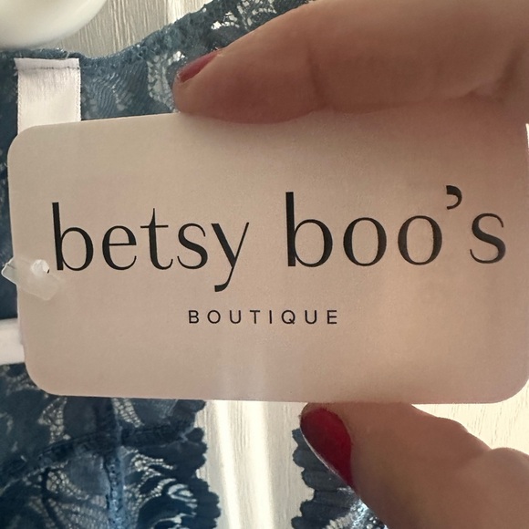 2Sable Betsy Boo's blue stretch fabric bra size L - Picture 3 of 7